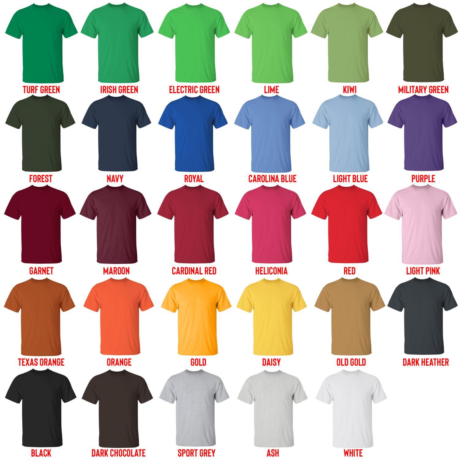 t shirt color chart - Jett Lawrence Store