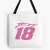 Jett Lawrence Merch Jett Pink Smiley Tote Bag Official Jett Lawrence Merch