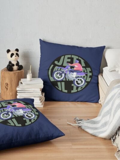 Jett Lawrence Jl18 1 Throw Pillow Official Jett Lawrence Merch