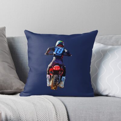 Jett Lawrence  Tshirt - Jettson Jl18 X Throw Pillow Official Jett Lawrence Merch