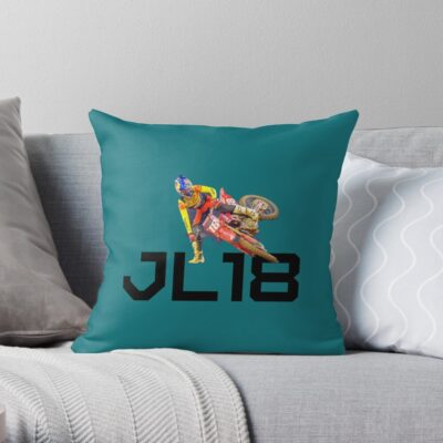 Jett Lawrence Throw Pillow Official Jett Lawrence Merch