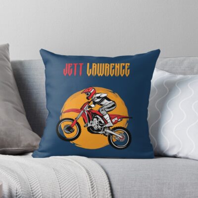 Jett Lawrence  1 Throw Pillow Official Jett Lawrence Merch