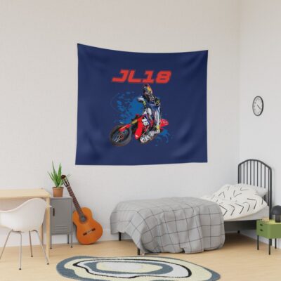 Jett Jl18 Lawrence Motocross Supercross Dirt Bike World Champion Tapestry Official Jett Lawrence Merch